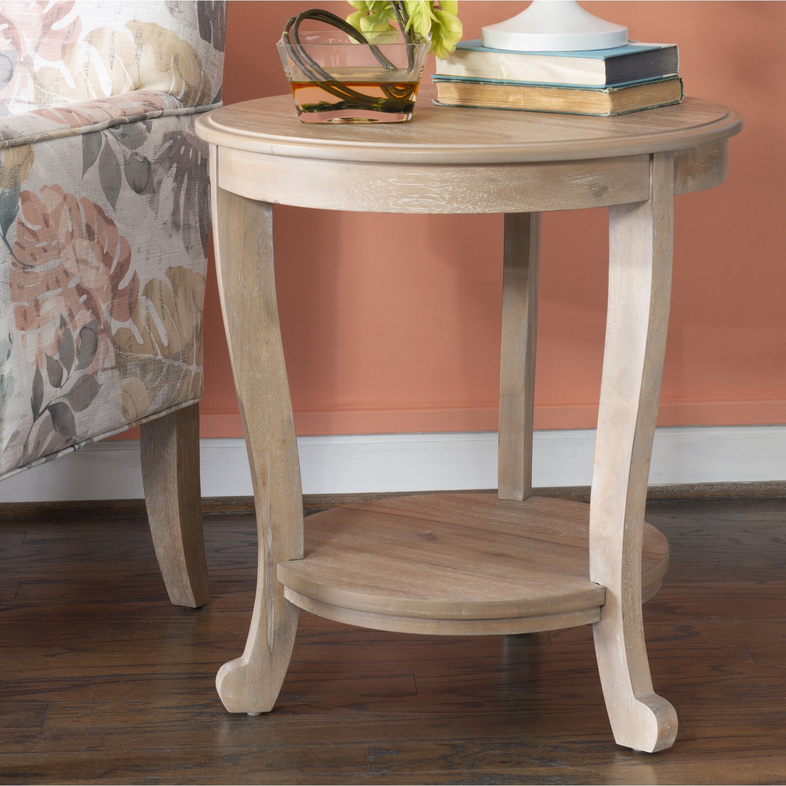 Lark Manor Lincolnton 24'' Tall 3 Legs End Table & Reviews